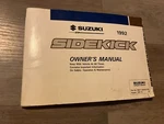 Vtg 1992 Suzuki Sidekick Owners Manual Used. Price: $84.99.