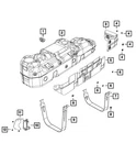 Genuine Mopar Fuel Tank Heat Shield 68155440AA New. Price: $42.32.