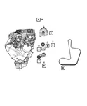 Genuine Mopar Hex Head Bolt And Washer Mounting 6102122AA New. Price: $5.34.