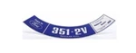 351-2V Unleaded Fuel Air Cleaner Decal 1969-1976 Ford Torino New. Price: $20.89.
