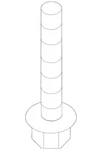 Genuine Ford Tank Strap Bolt W719896-S900 New. Price: $31.68.