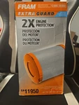 Air Filter Fram CA11950 Extra Guard New. Price: $49.00.
