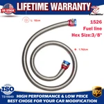 1526 Universal Stainless Steel Braided Fuel Line 3/8 Ft Length Hose Clamps New. Price: $15.99.