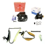 Timing Chain Kit With Housing Cover + Wapu For Audi 1.8 2.0 Tfsi 06H109158H Neu. Price: $520.81.