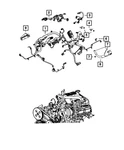 Genuine Mopar Injector Wiring 68087837AL New. Price: $127.72.