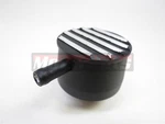 Black Nostalgic Fin Retro Aluminum Valve Cover Pcv Breather Chevy Ford Mopar Rod New. Price: $39.99.