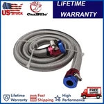 3/8" Fuel Line Hose Braided Stainless Steel Universal For Racing Gas Coolan New. Price: $15.99.