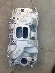 Vintage Edelbrock Chevy Big Block Aluminum Intake Manifold C427X Rectangle Port Remanufactured. Price: $330.00.
