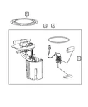 Genuine Mopar Lock Ring 52030369AA New. Price: $56.69.