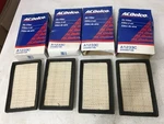 Lot Of 4 Genuine Acdelco Gm Air Cleaner Intake Filter Elements A1233C 25099735 New. Price: $20.00.