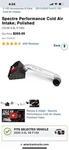 Brand New Box Spectre Cold Air Intake For 2015-2020 F-150, 5.0L Coyote Motor. Price: $175.00.