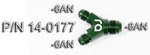 Radium 14-0177 Y-adapter Dual -6AN To Single -8AN Aluminum Green Fuel Oil Water New. Price: $38.92.