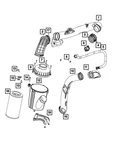 Genuine Mopar Make Up Air Tube 68518998AC New. Price: $89.76.