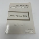 1991 Suzuki Sidekick Owners Manual Original Used. Price: $36.55.