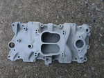 Vintage Edelbrock 2101 4BARREL Intake Manifold Aluminum Chevy Sbc Holley Q-jet Used. Price: $119.99.