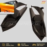 Scopione Carbon Fiber Lower Quarter Panel Side Skirt Vents For Mclaren 720S New. Price: $1000.00.