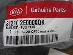 Kia 31210-2E000QQK Fuel Tank Band Assembly For 05-07 Sportage New Genuine. Price: $20.97.