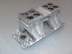 Weiand Big Block Chevy 2X4 Dual Quad Tunnel Ram Intake Manifold W/top 2991 2893 Used. Price: $625.00.