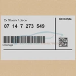 2X Genuine Bmw 07147273549 - Pad 43X35 Mm Series X1 Mini Neu. Price: $59.67.