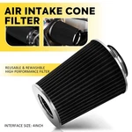 4" Black Truck Long Performance High Flow Cold Air Intake Cone Dry Filter New. Price: $26.59.