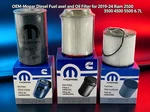 Mopar Diesel Fuel And Oil Filter Set For 2019-2021 Ram 2500 3500 4500 5500 6.7L. New. Price: $50.00.