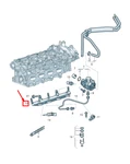 New Audi A4 Avant B8 Fuel Rail 06H133317D Original. Price: $323.15.