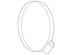 Genuine Volkswagen Intake Pipe Clamp N-102-960-01 New. Price: $22.45.