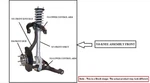 Left Front Suspension Knee Assembly Oem 01-06 Chevrolet SILVRDO35 Used. Price: $150.00.