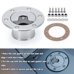 Billet Aluminum Fuel Cell Surge Tank Cap With Flush Mount 6 Bolt Open Id 35.5MM New. Price: $23.90.