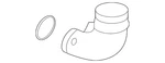 Genuine Volkswagen Elbow 5WA-129-635 New. Price: $13.16.