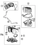 Genuine Mopar Air Cleaner Bracket Grommet 68149765AA New. Price: $6.81.