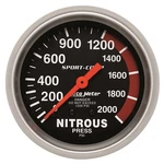 Auto Meter 3428 Gauge Nitrous Pressure 5/8" 2000PSI Mechanical Sport-comp New. Price: $151.99.