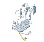 New Volkswagen Atlas CA1 Fuel Tank Front Tensioning Strap 3QF201654 No Duties. Price: $98.06.
