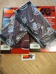 Two K&n 33-2085 Hi-flow Air Intake Drop Filters For 1992-2002 Dodge Viper V8 New. Price: $79.99.