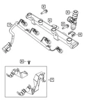 Genuine Mopar Fuel Tube Retainer 68074055AA New. Price: $5.59.