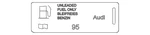 Genuine Audi Fuel Label 8E0-010-190-R New. Price: $23.75.