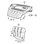 For Dodge Dart 2013-2016 68146205AC Engine Cover New. Price: $177.23.