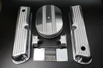 Ford 289 302 351W Finned Retro Aluminum Valve Covers W/air Cleaner & Pcv Kit New. Price: $183.68.