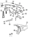 Genuine Mopar Fuel Filler Door Reinforcement 68585258AB New. Price: $24.25.