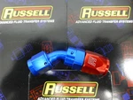 Russell 610090 Full Flow Swivel Hose End Fitting 45 Degree AN6 -6 # 6AN Red Blue New. Price: $28.04.