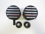 Black Nostalgic Retro Fin Aluminum Valve Cover Breather+pcv Round Chevy Ford Rod New. Price: $75.99.