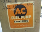 Fuel Pump 1948-51 Ford Truck V-8 Ac 9206 New. Price: $45.00.