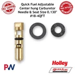 Quick Fuel Adjustable Center Hung Carburetor Needle & Seat Size 0.130" #18-4QFT New. Price: $65.66.