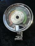 Rare Mileage Monitor Vacuum Gauge Chrome Pedestal Mount Lowrider Bomb Kustom Used. Price: $129.99.