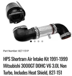 Hps Shortram Air Intake Kit 91-99 Mitsubishi 3000GT Dohc Non Turbo 827-151P New. Price: $199.00.