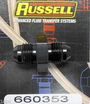 Russell 660353 Male Union Adapter Flare Fitting AN6 -6 # 6AN Black New. Price: $12.95.