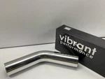 Vibrant 2177 2.5" Od Polished Aluminum 45 Degree Bend Air Intake Tube New. Price: $26.95.