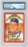 John Smoltz "hof 15" Braves Signed 1990 Donruss Diamond King Card Psa Auto 5282 Ungraded. Price: $55.00.