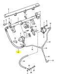 Porsche 944 Fuel Rail Pressure Damper Jumper Gas Hose Line - Remanufactured. Price: $99.99.