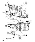 Genuine Mopar Fuel Tank Skid Plate Bracket 52125213AC New. Price: $89.21.